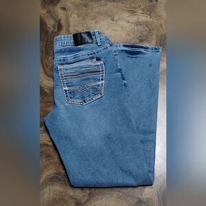 Indigo Relaxed Fit Denim Jeans (32X32)